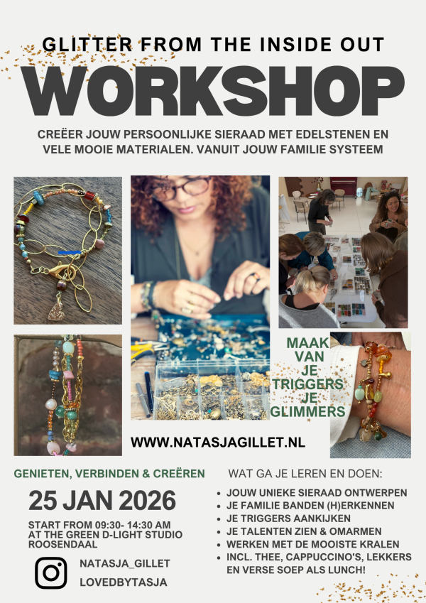 glitter workshop 25 jan26 GLITTER from the inside-out sieraden workshop